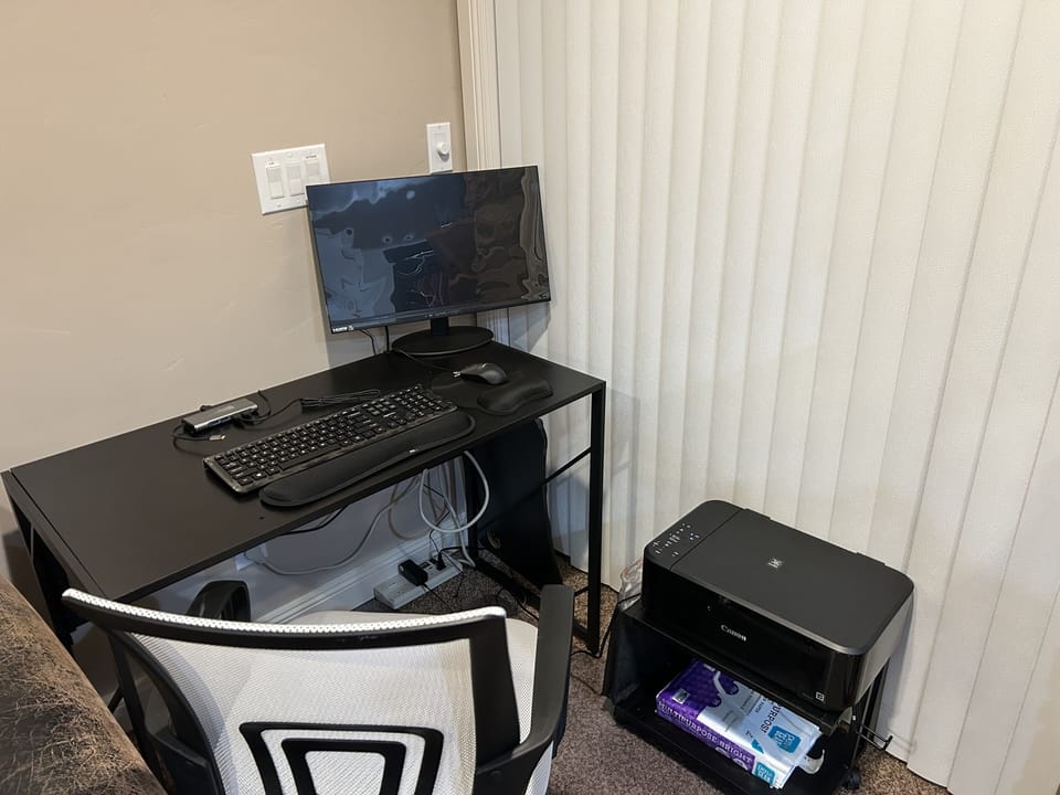 New! Remote work station.