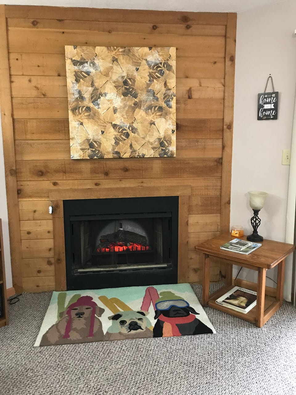 Electric Fire Place w/ Heat Option controlled by Remote