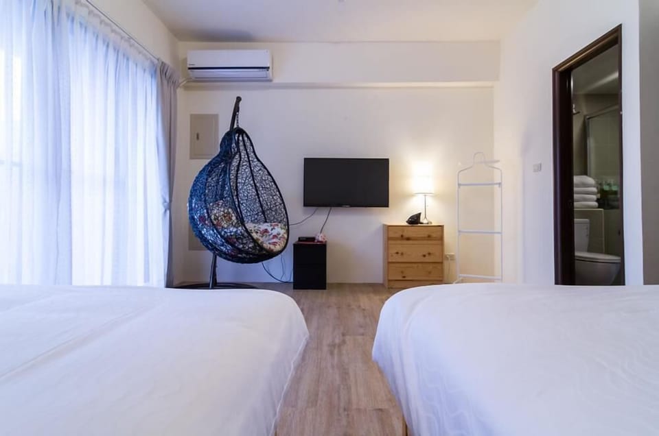 Comfort Quadruple Room (A301) | Individually decorated, individually furnished, blackout drapes