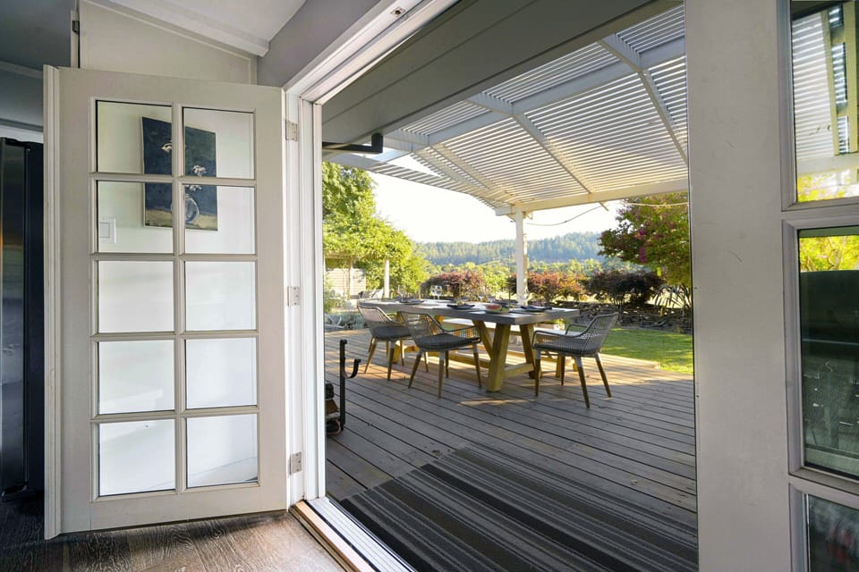 French Doors Leading to Outdoor Dining
