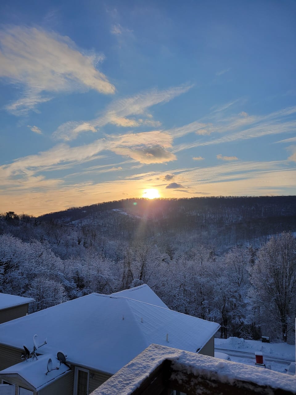 2025 view of snow from the deck!