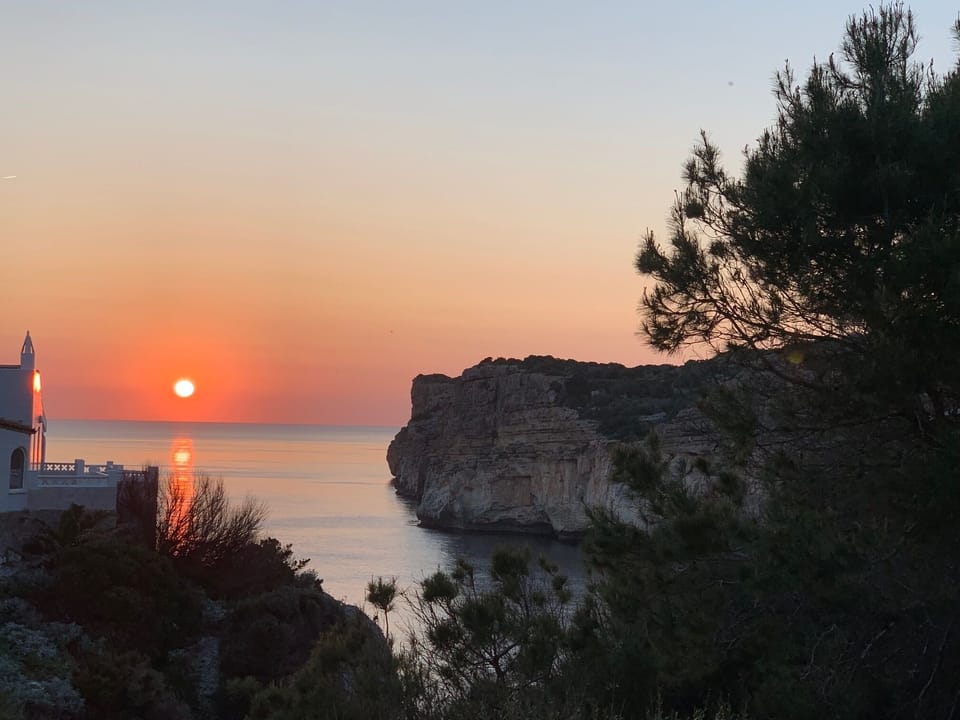Sunset at the bottom of Villa Natalie's road - no filter and great viewpoint!