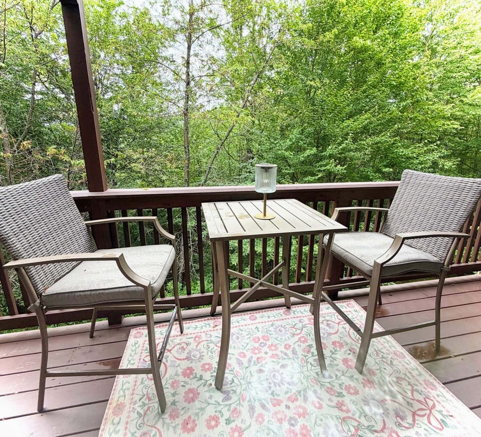 Main Level Deck off of Living Room and Primary Bedroom