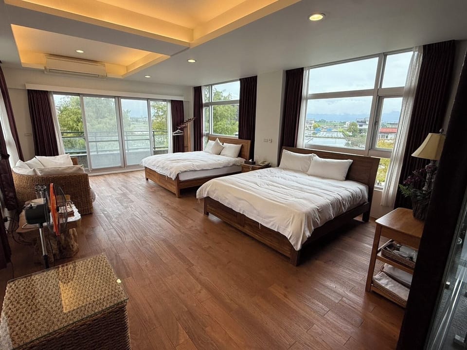 Quadruple Room, Courtyard View (Chishima cherry) | Desk, blackout drapes, soundproofing, cribs/infant beds