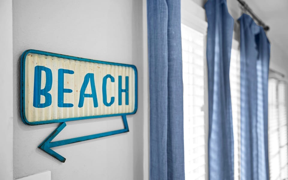 The beach is just a short walk across our community boardwalk to Mile Marker 7-8