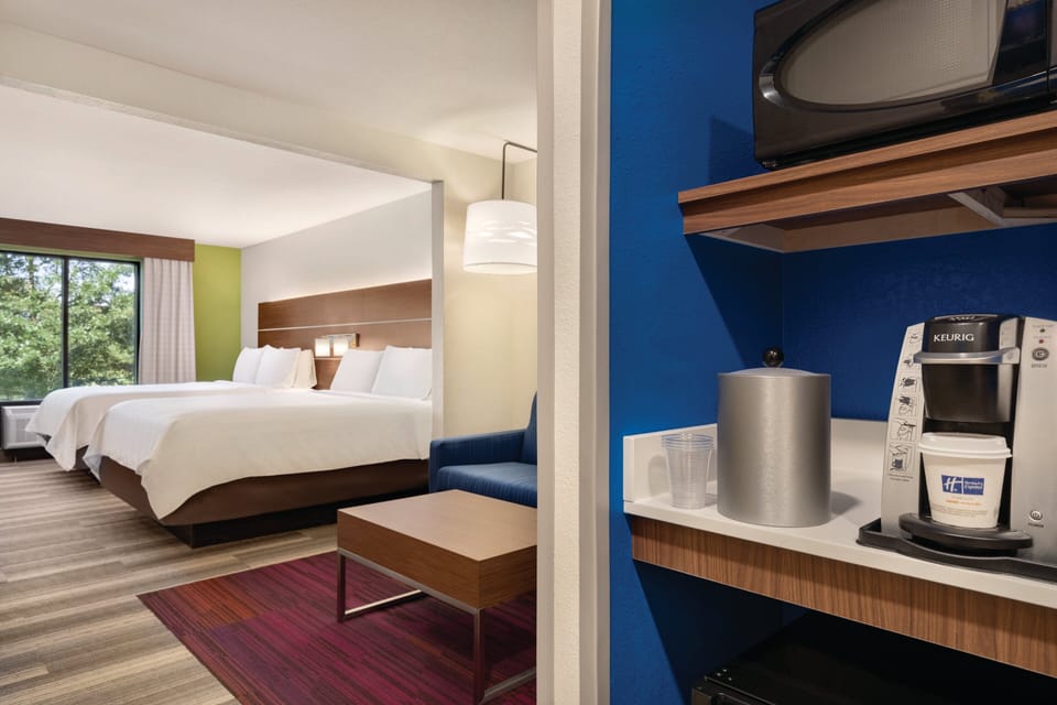 Suite, 2 Queen Beds (Additional Living Area) | In-room safe, desk, blackout drapes, iron/ironing board