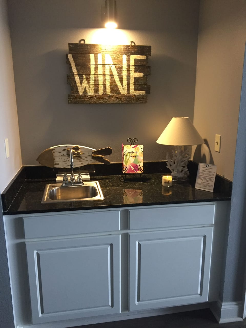 Wet bar for entertaining!