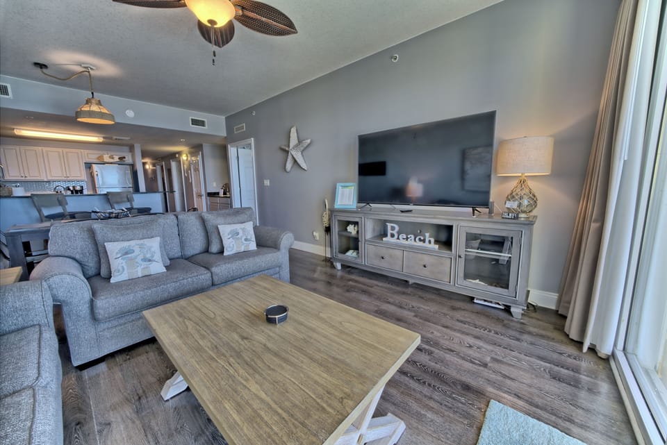 65" TV for your viewing pleasure, but who wants to watch TV at the beach! 