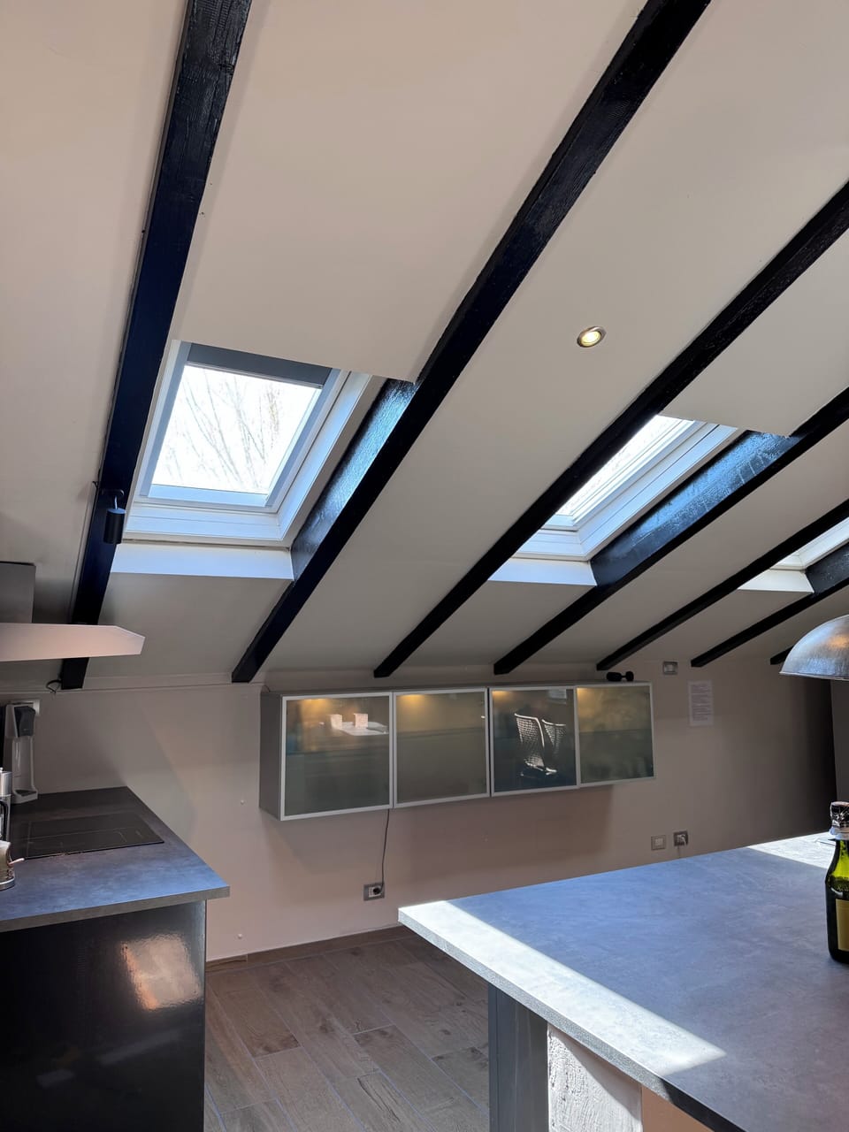 Loft, Kitchen, Vineyard View | Private kitchen | Fridge, coffee/tea maker, electric kettle, highchair