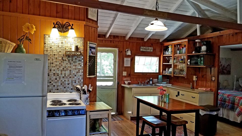 Everything you need in the kitchen area.
