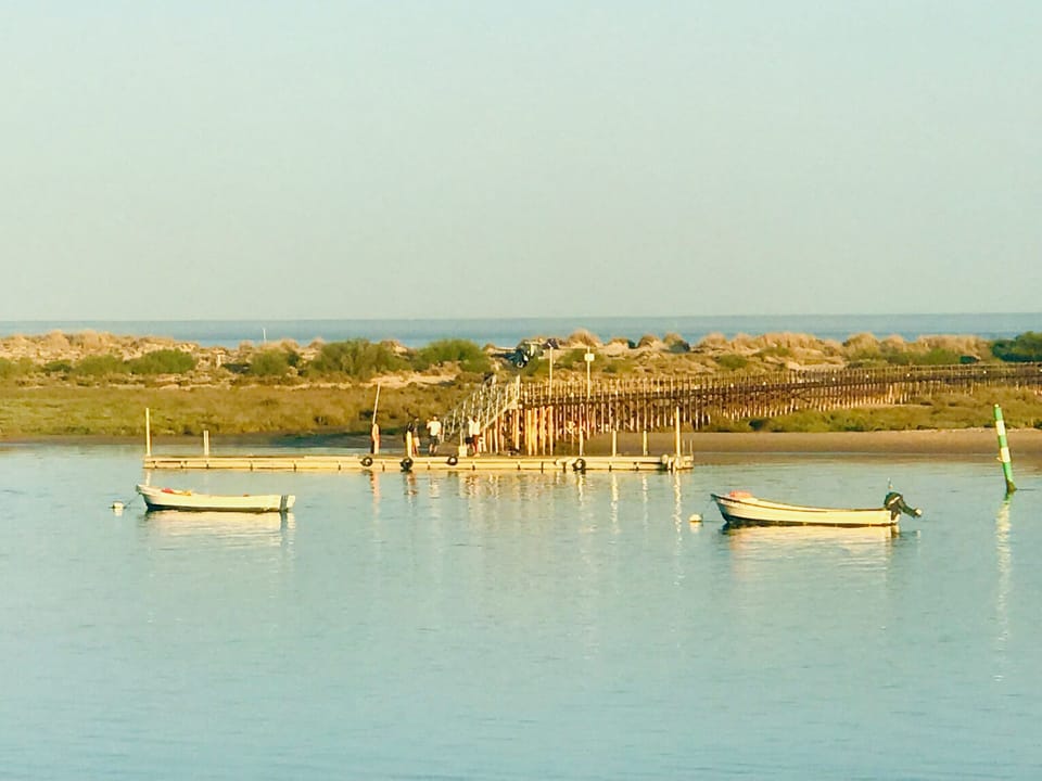 Cabanas de Tavira - vista para a Praia - cais - barcos 