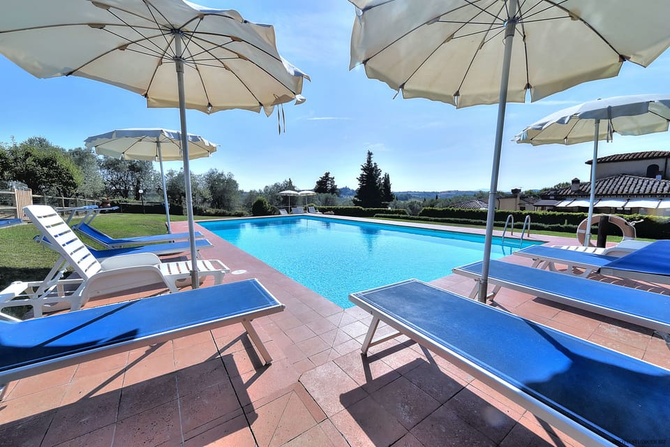 Our swimmingpool at guests' disposal