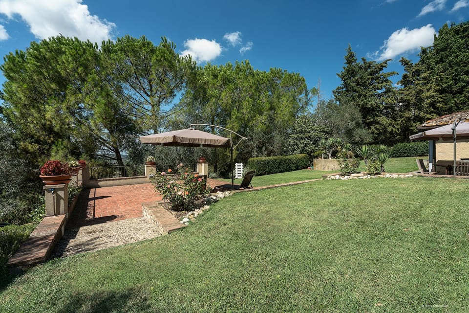 View on the gardens/park