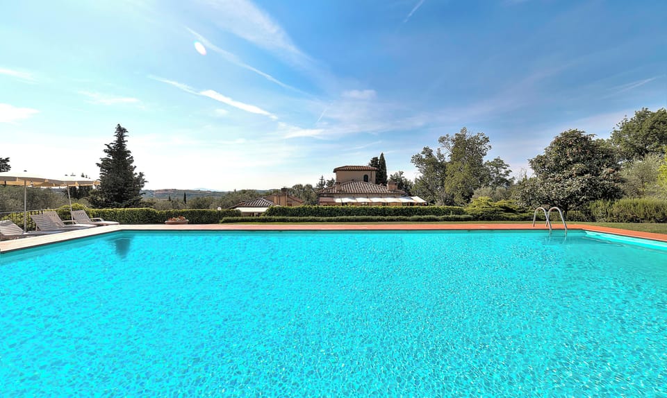 Our swimmingpool at guests' disposal