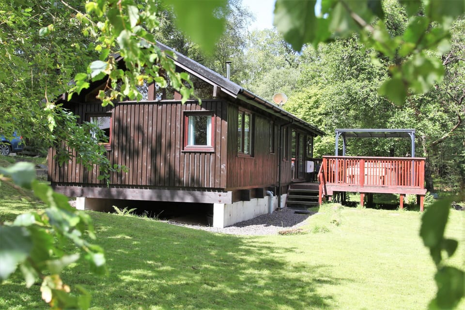 side of cabin