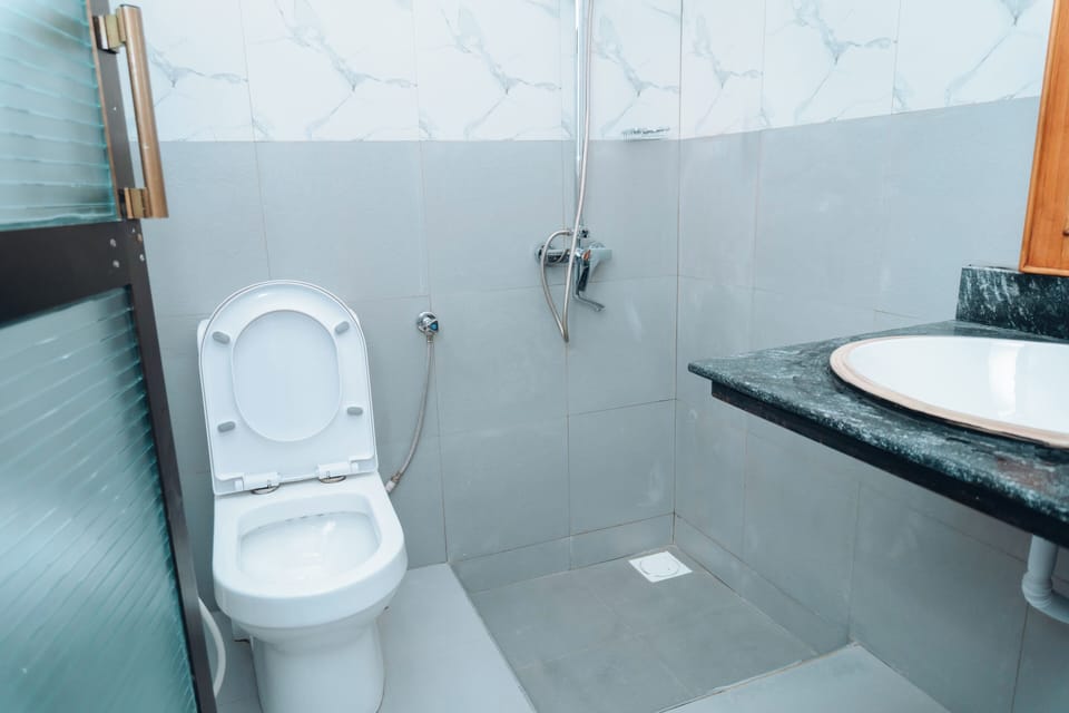 Deluxe Double Room | Bathroom | Shower, free toiletries, slippers, towels