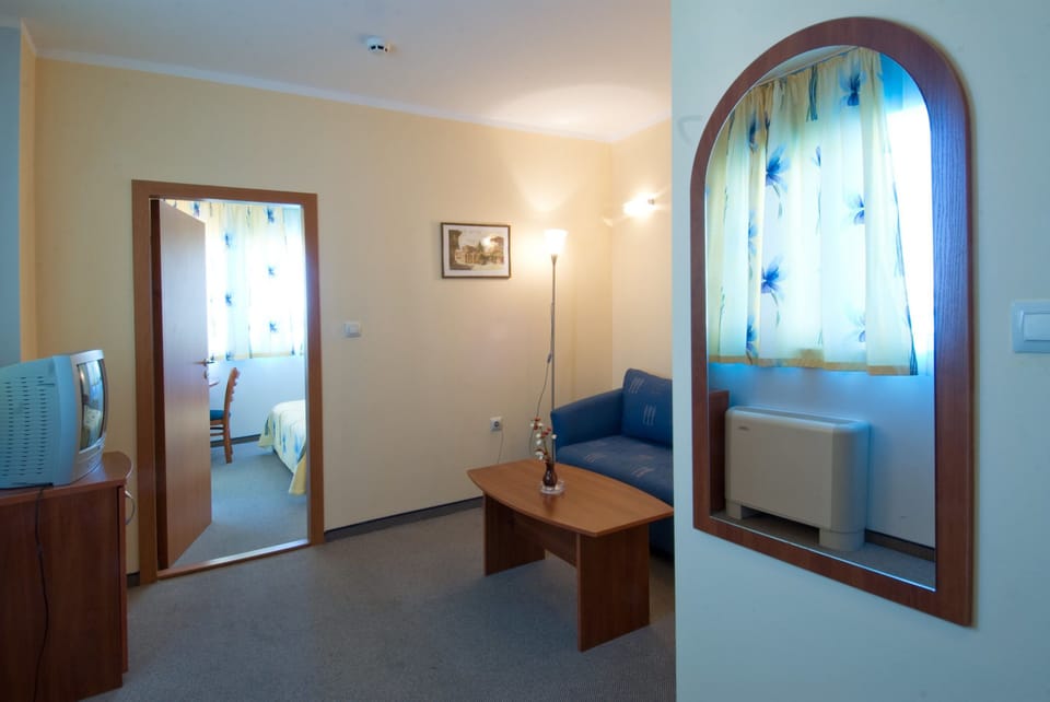Apartment, 1 Bedroom, Balcony | Living area