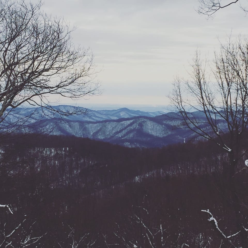 Winter views on the patio, from the living room and kitchen. 