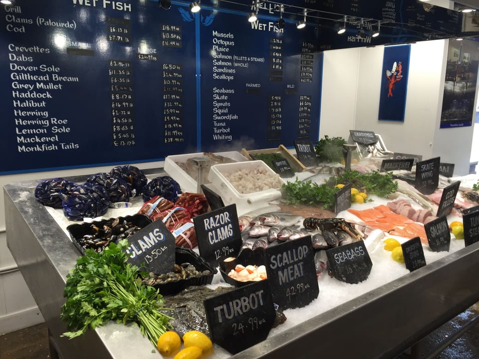 Fresh sea food on your step