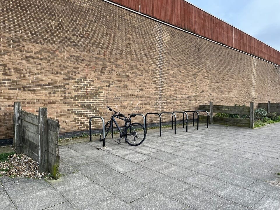 Bike Rack Facilities just over the road.