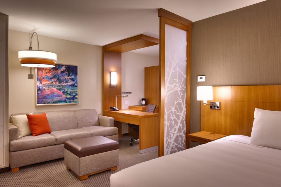 Room, 1 King Bed with Sofa bed | In-room safe, desk, blackout drapes, iron/ironing board