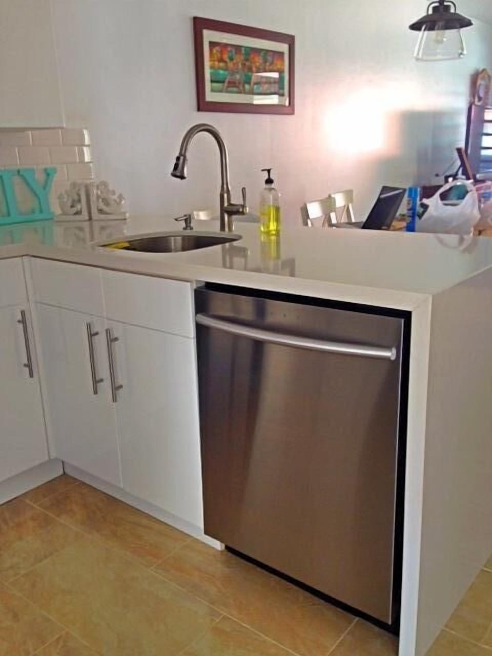 Full size Stainless Steel Dishwasher.