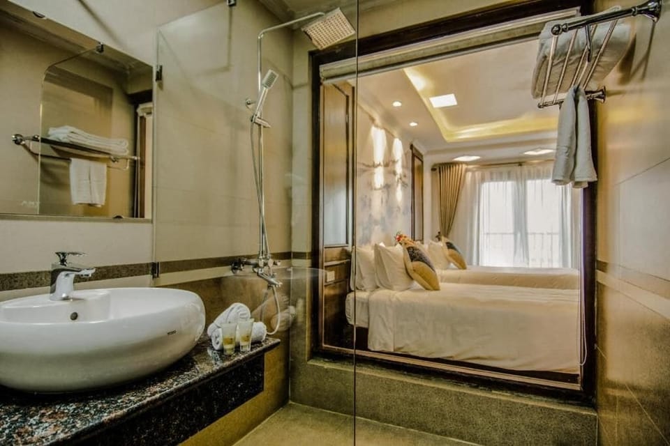 Superior Double or Twin Room, Mountain View | Hypo-allergenic bedding available, memory foam beds, minibar