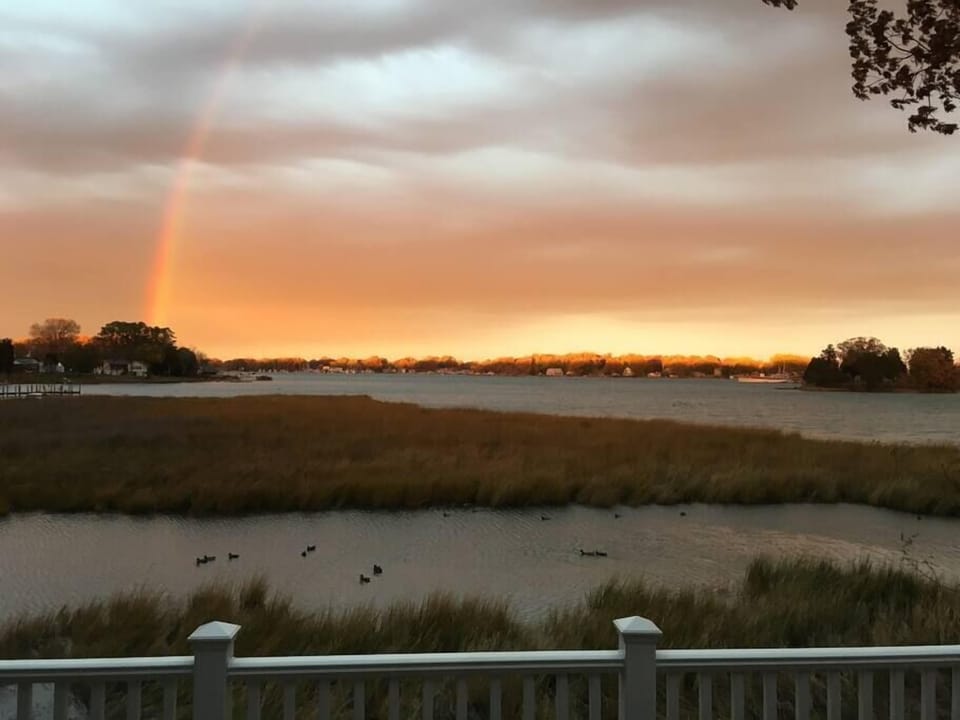 Rainbow from the deck!