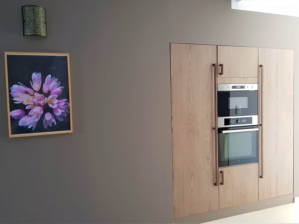 Le four traditionnel, four micro-onde, le réfrigérateur, et les rangements