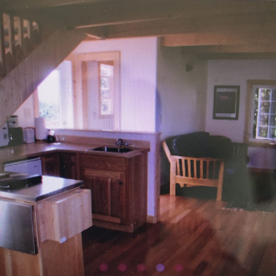 kitchen and living area