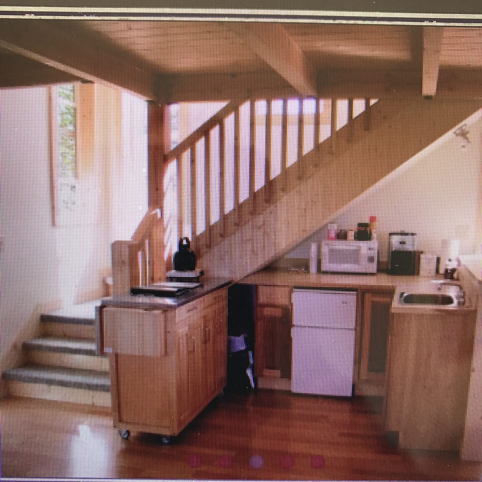 Kitchen and staircase to upstairs bedrooms