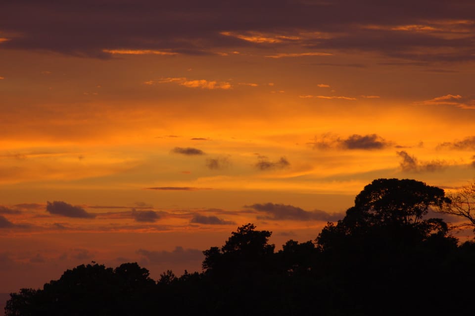 Nice sunset from the house.