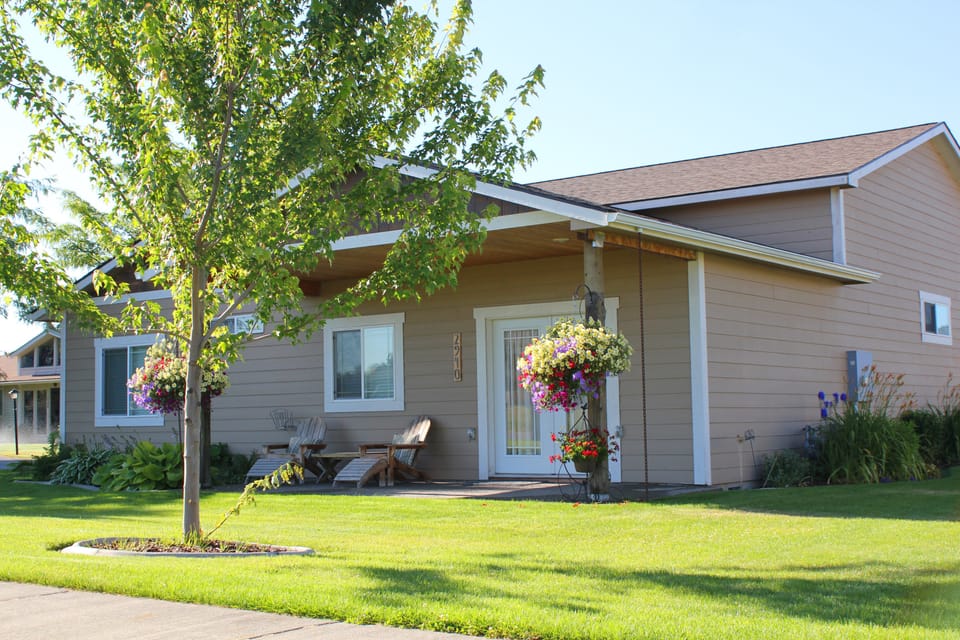 West side of house - July