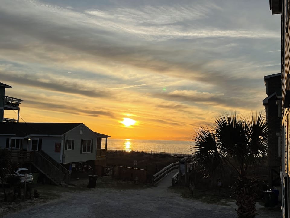 Beautiful sunrises from deck!