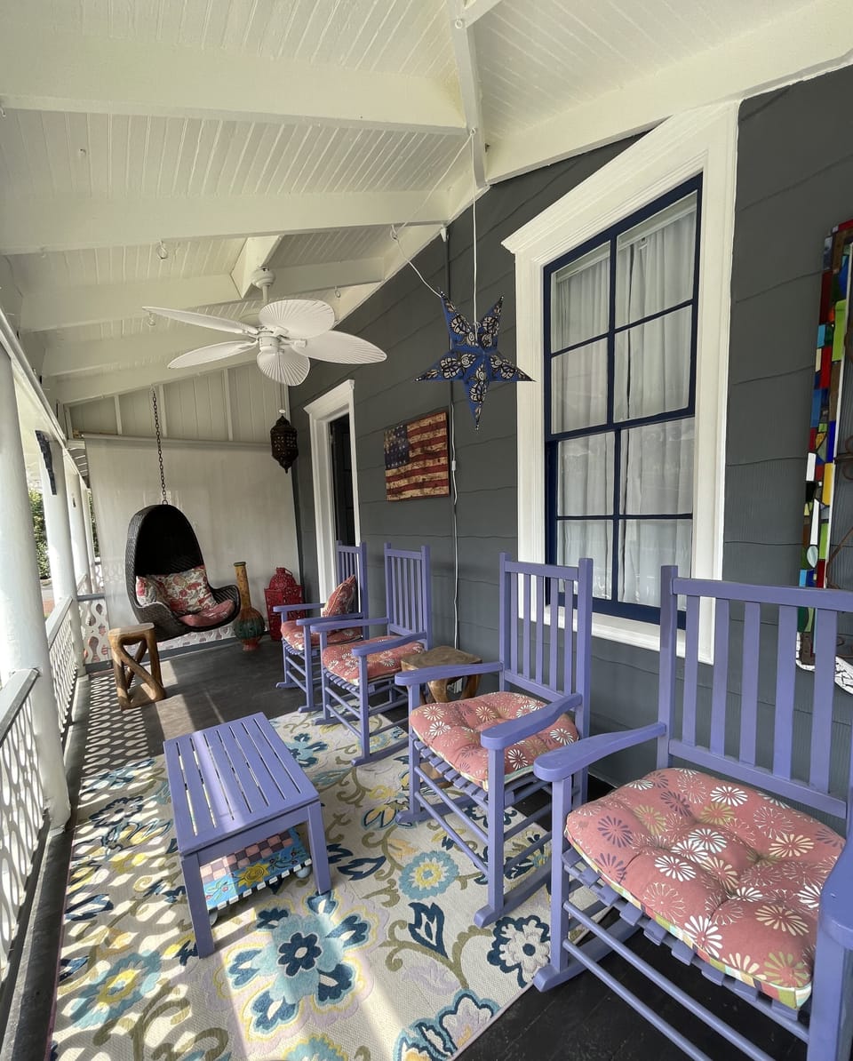 Second floor full porch