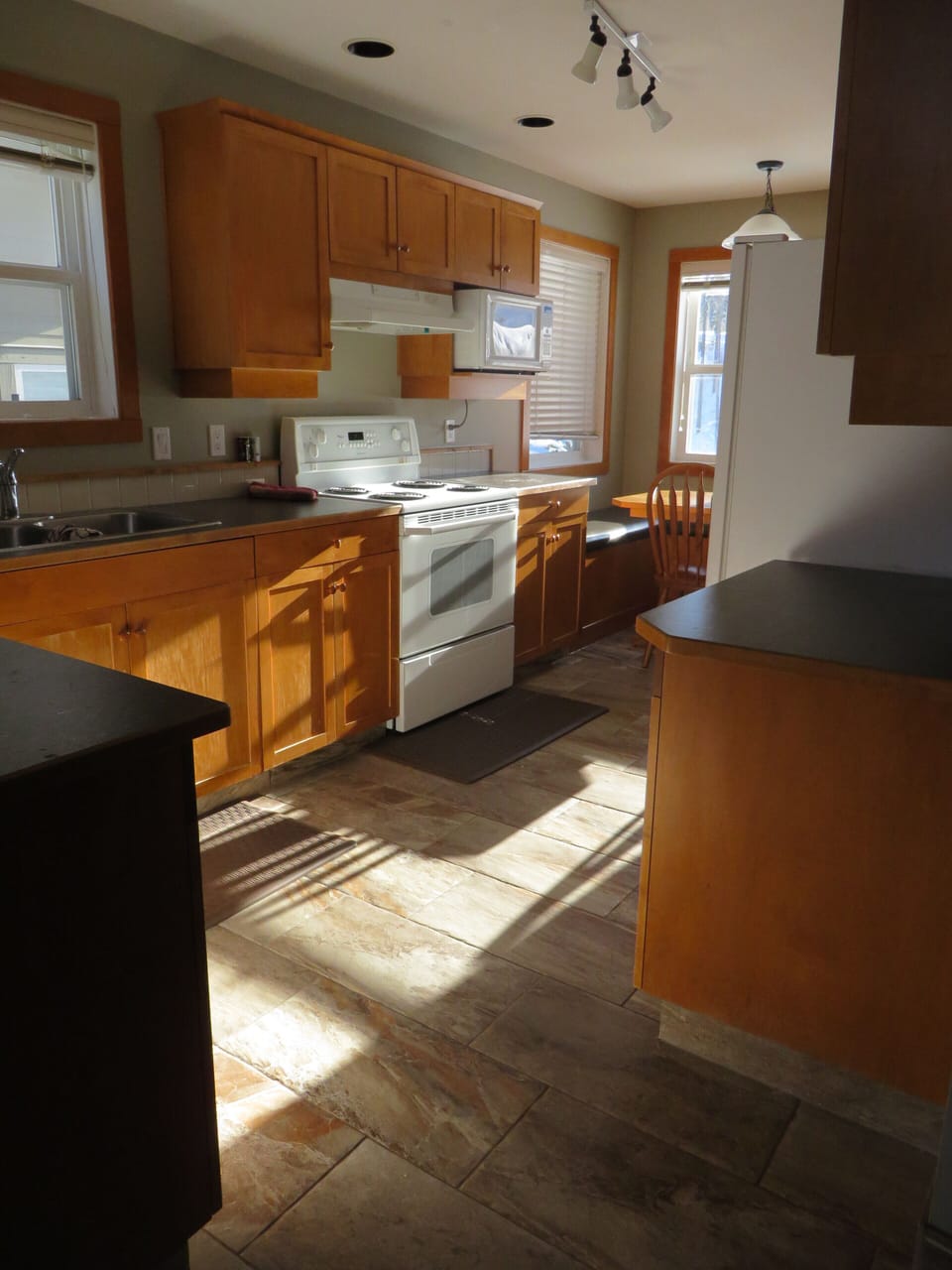Kitchen with new flooring