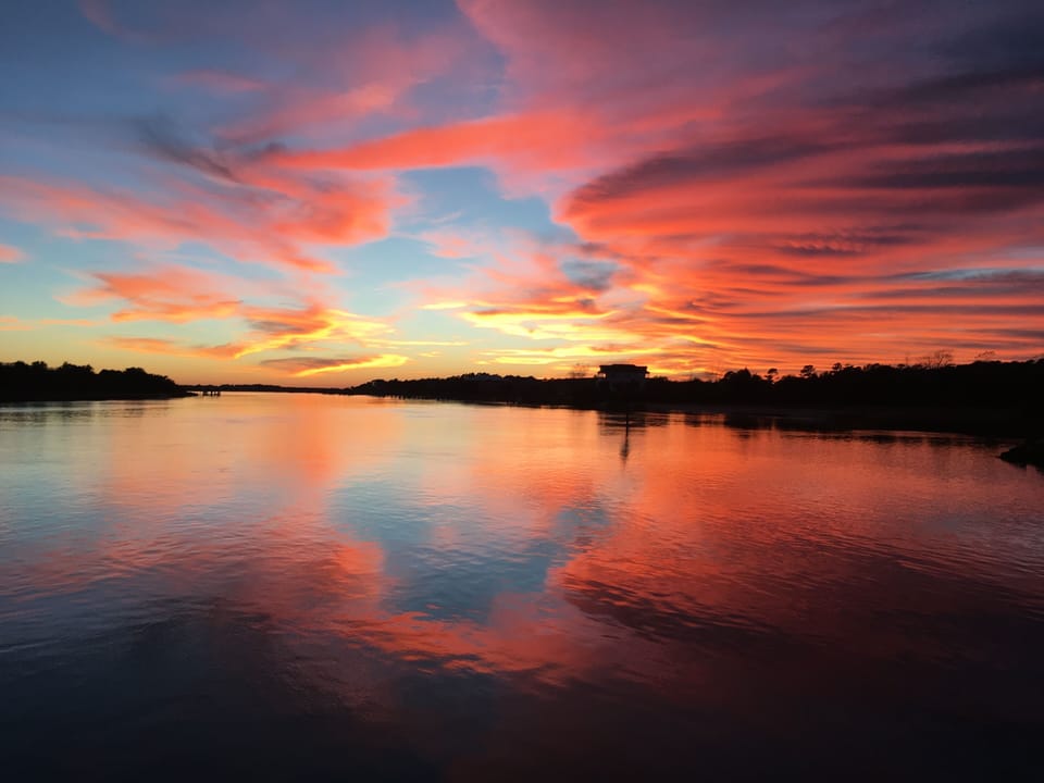 sunset from the pier