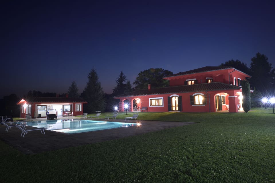 Front of property - evening/night
