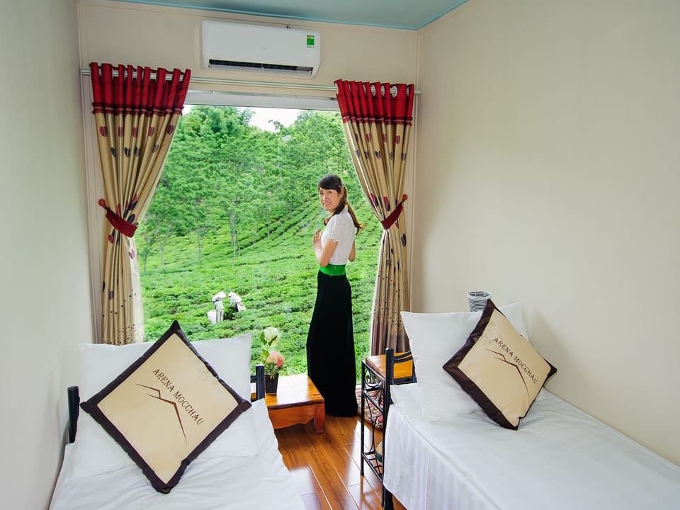 Container Bungalow  | Premium bedding, down comforters, memory foam beds, desk