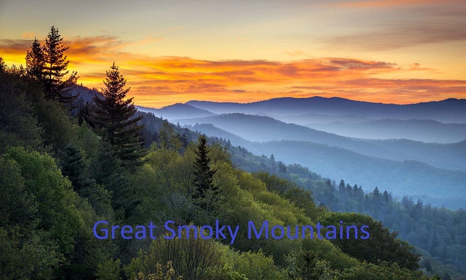 Explore the beautiful Great Smoky Mountains of Tennessee. Just moments away! 