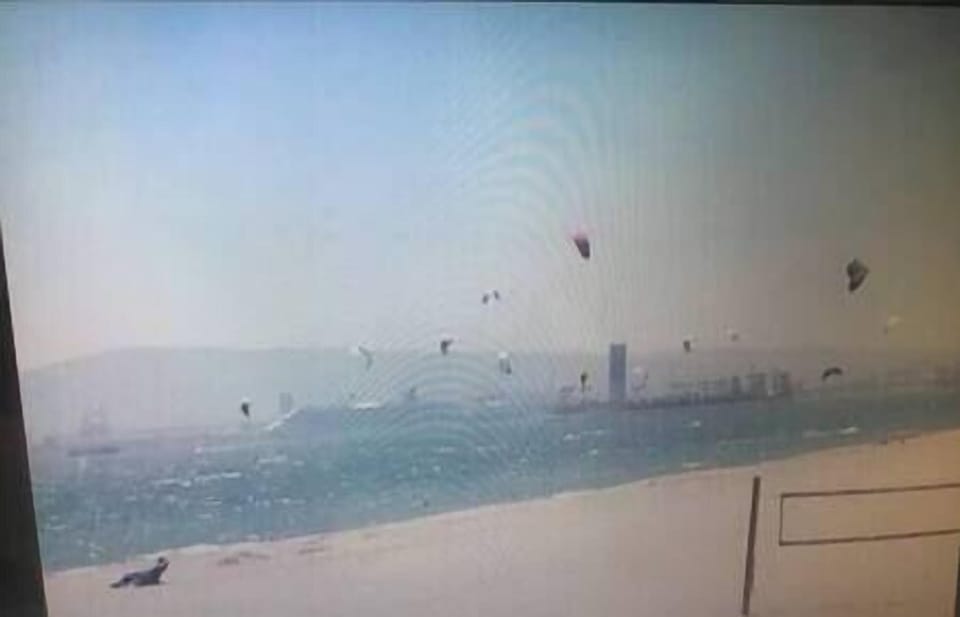 #1 kitesurfing beach, lessons and rentals available .