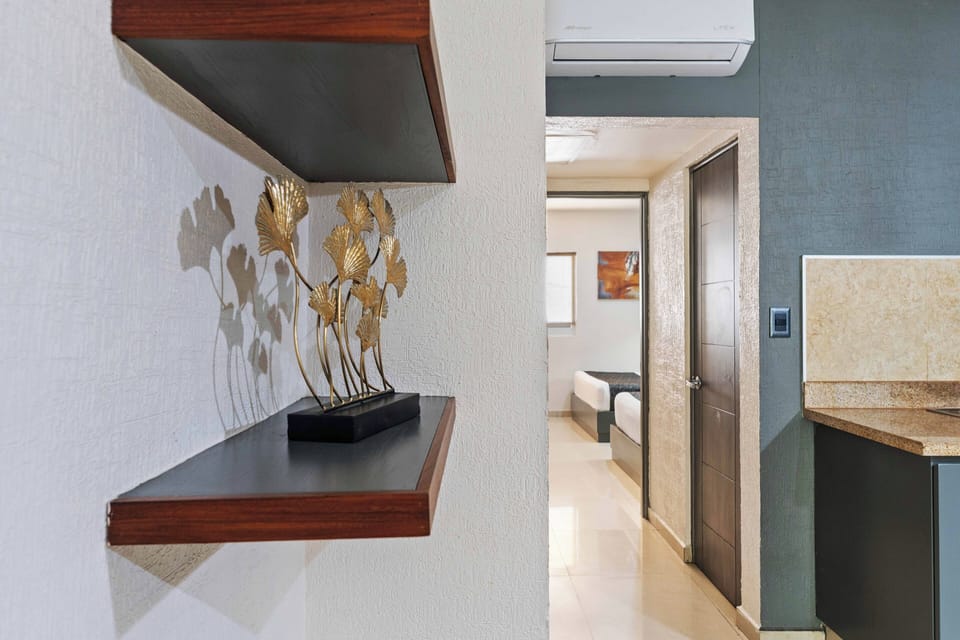 Suite, 2 Double Beds | Hypo-allergenic bedding, desk, laptop workspace, blackout drapes