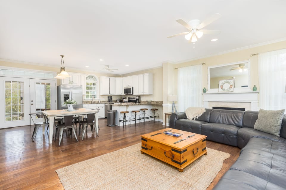 The living room is a great place to gather around & play games