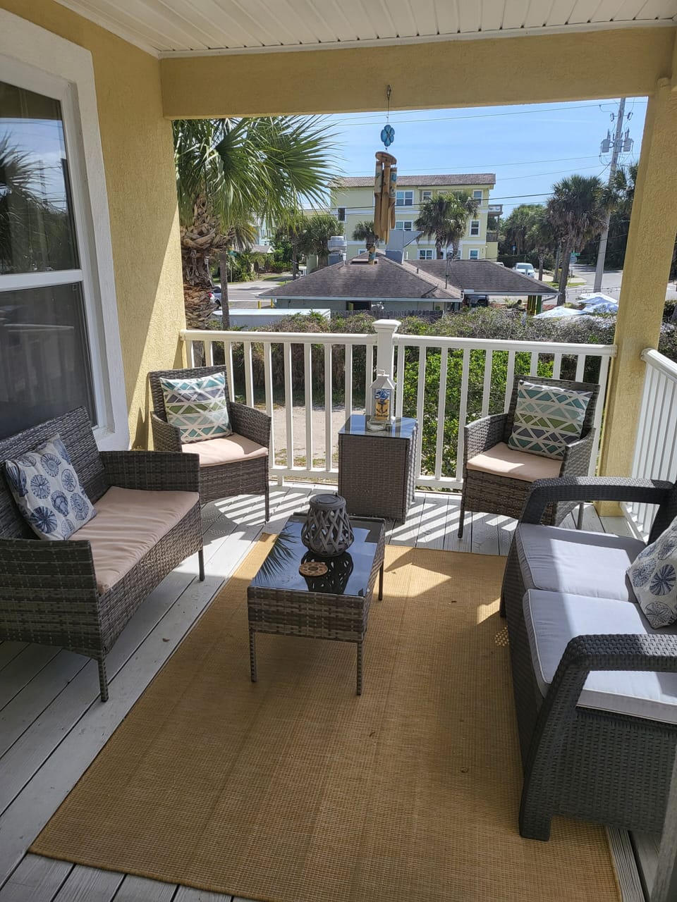Balcony off the living room