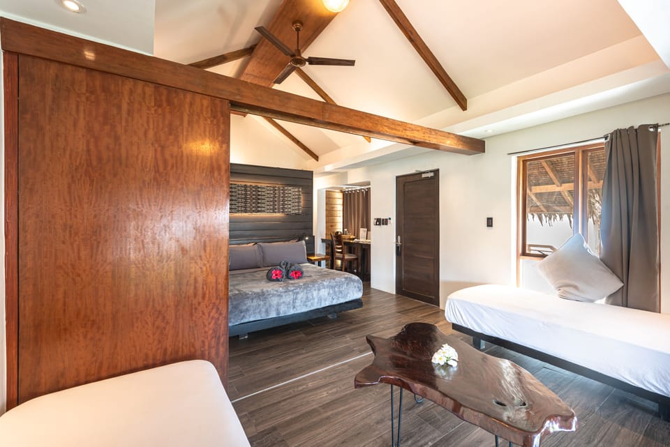 Family Villa, Multiple Beds, Pool Access, Garden View | Premium bedding, in-room safe, individually decorated