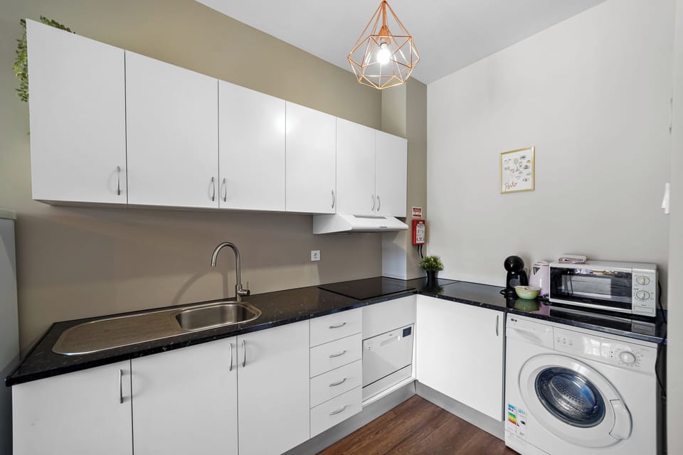 Apartment, 1 Bedroom | Private kitchen | Fridge, microwave, stovetop, dishwasher