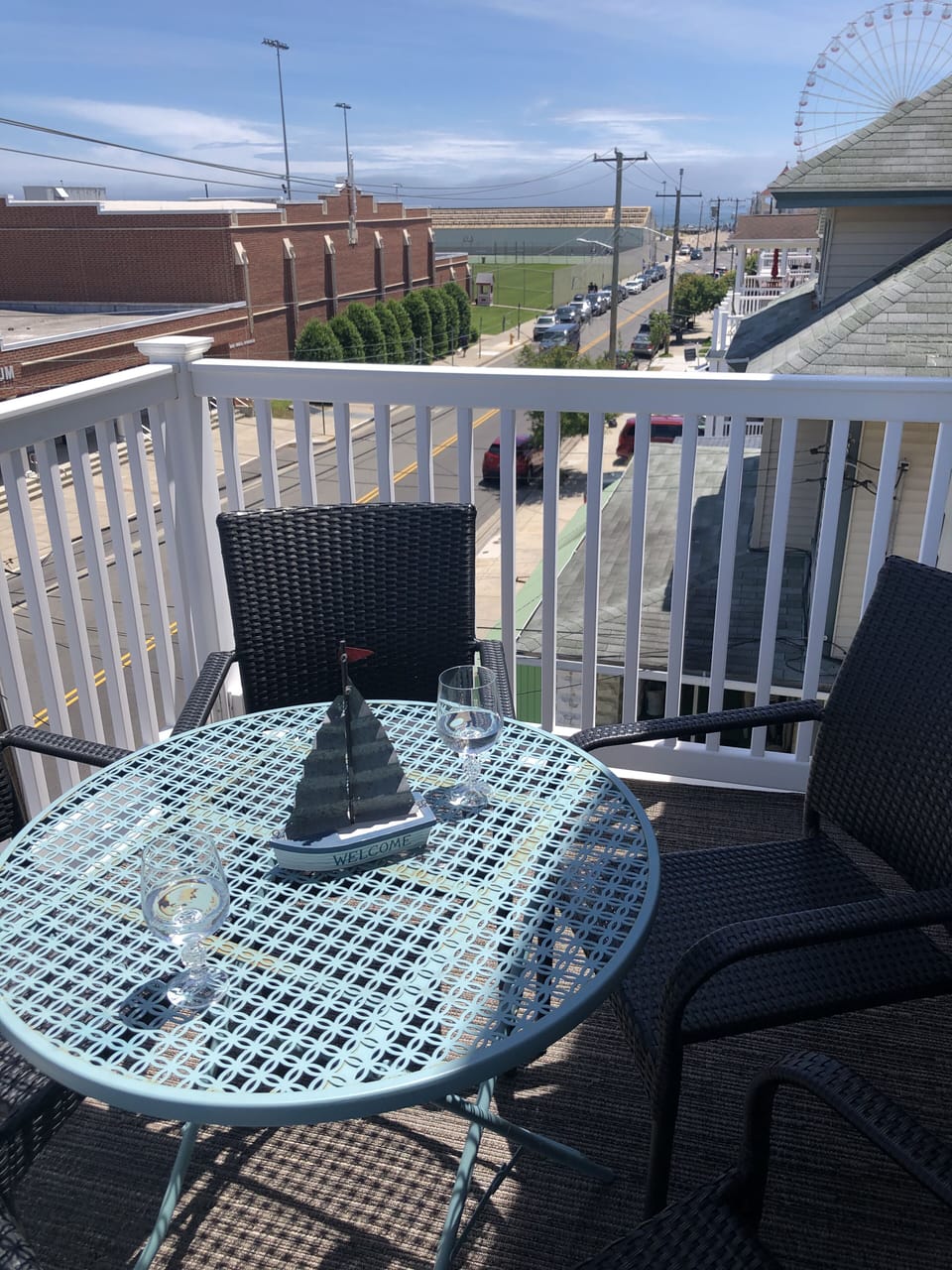 balcony with a view!