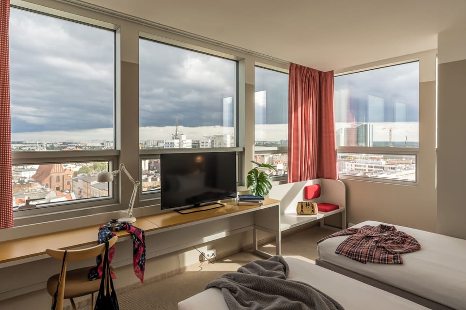 Superior Twin Room, City View | In-room safe, desk, laptop workspace, iron/ironing board