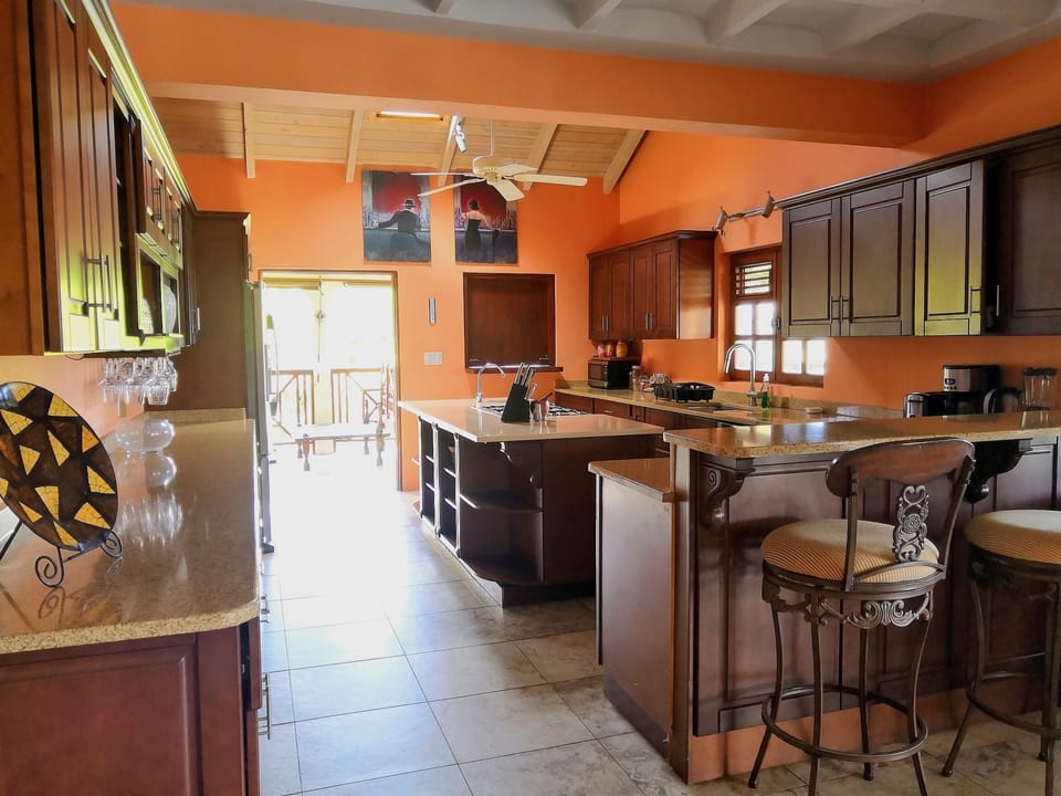 Family Apartment, 2 Bedrooms, Terrace, Ocean View | Private kitchen | Coffee/tea maker, fridge, microwave, oven