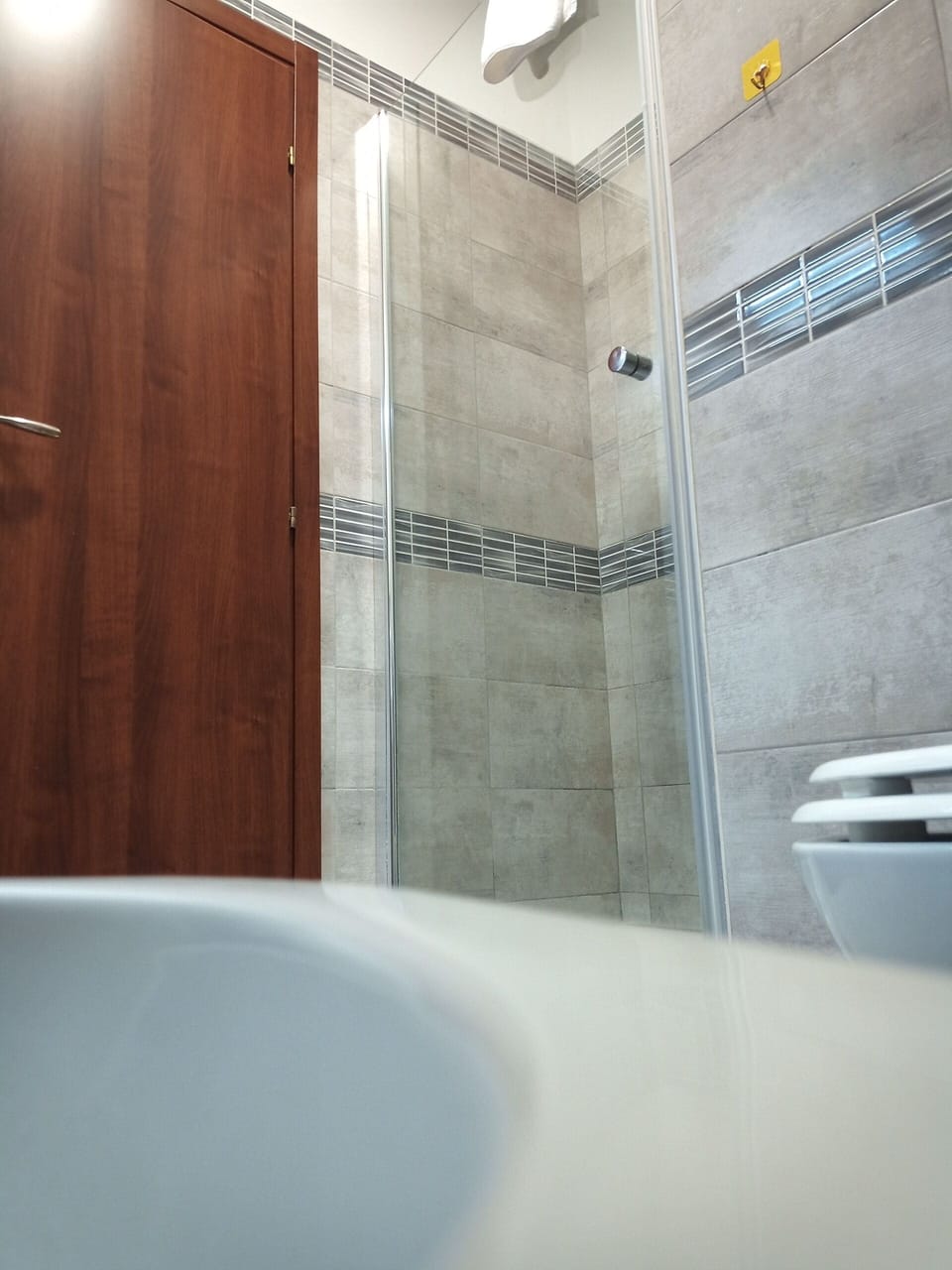 Shower, free toiletries, hair dryer, bidet